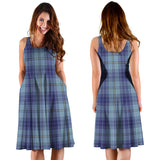 Clan Traynor Tartan Sleeveless Midi Womens Dress VS134