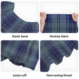 Clan Traynor Tartan Off Shoulder Long Dress VL1138