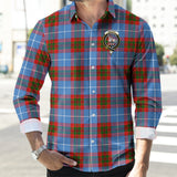 Clan Trotter Crest Tartan Long Sleeve Shirt PC56