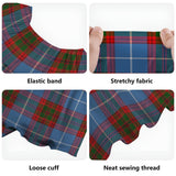 Clan Trotter Tartan Off Shoulder Long Dress VL1139