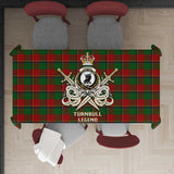 Clan Turnbull Dress Tartan Tablecloth Golden Sword of Courageous Legacy BG956