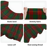 Clan Turnbull Dress Tartan Off Shoulder Long Dress VL1140