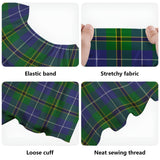 Clan Turnbull Hunting Tartan Off Shoulder Long Dress VL1141