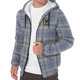 Clan Tweedie Crest Tartan Sherpa Hoodie CT48