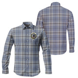 Clan Tweedie Crest Tartan Long Sleeve Shirt PC53