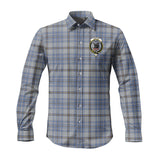 Clan Tweedie Crest Tartan Long Sleeve Shirt PC53