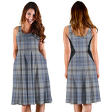 Clan Tweedie Tartan Sleeveless Midi Womens Dress VS130