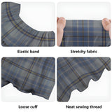 Clan Tweedie Tartan Off Shoulder Long Dress VL1142