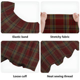 Clan Tyrone County Ireland Tartan Off Shoulder Long Dress VL1143