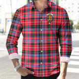 Clan Udny Crest Tartan Long Sleeve Shirt PC52