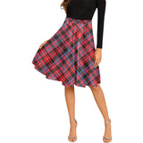 Clan Udny Tartan Melete Pleated Midi Skirt V125