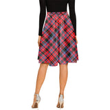 Clan Udny Tartan Melete Pleated Midi Skirt V125