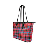 Clan Udny Tartan Leather Tote Bag MT56