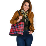 Clan Udny Tartan Leather Tote Bag MT56