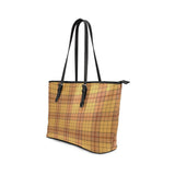 Clan Ulster Tartan Leather Tote Bag MT53