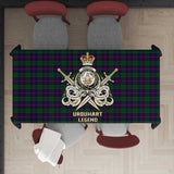 Clan Urquhart Tartan Tablecloth Golden Sword of Courageous Legacy BG962