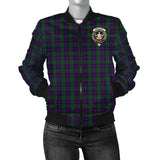 Clan Urquhart Crest Tartan Bomber Jacket ZJ949