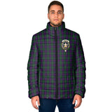 Clan Urquhart Crest Tartan Padded Jacket RF949