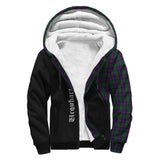 Clan Urquhart Crest Tartan Sherpa Hoodie Curve Style CE48