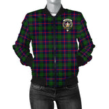 Clan Urquhart Modern Crest Tartan Bomber Jacket ZJ948