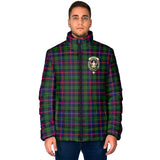 Clan Urquhart Modern Crest Tartan Padded Jacket RF948