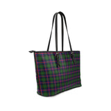 Clan Urquhart Modern Tartan Leather Tote Bag MT51