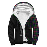 Clan Urquhart Modern Crest Tartan Sherpa Hoodie Curve Style CE49