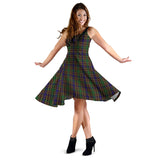 Clan Vosko Tartan Sleeveless Midi Womens Dress VS125