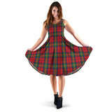 Clan Waddell (Fife), Greg Tartan Sleeveless Midi Womens Dress VS124