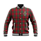 Clan Waddell (Fife), Greg Crest Tartan Baseball Jacket JM4