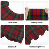 Clan Waddell (Fife), Greg Tartan Off Shoulder Long Dress VL1150