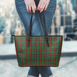 Clan Walker James Tartan Leather Tote Bag MT47