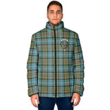 Clan Walkinshaw Crest Tartan Padded Jacket RF951