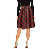 Clan Wallace Tartan Melete Pleated Midi Skirt V117