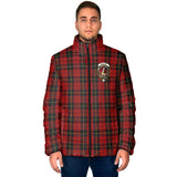 Clan Wallace Crest Tartan Padded Jacket RF957