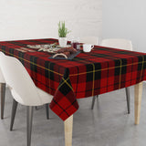 Clan Wallace Tartan Tablecloth Golden Sword of Courageous Legacy BG969