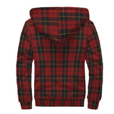 Clan Wallace Crest Tartan Sherpa Hoodie CT36