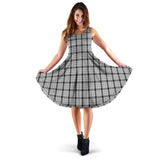 Clan Wallace Dress Tartan Sleeveless Midi Womens Dress VS120