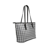 Clan Wallace Dress Tartan Leather Tote Bag MT45