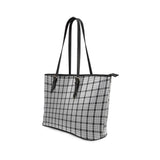 Clan Wallace Dress Tartan Leather Tote Bag MT45