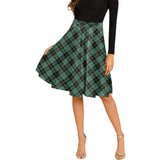 Clan Wallace Hunting Ancient Tartan Melete Pleated Midi Skirt V115