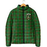 Clan Wallace Hunting Green Crest Tartan Padded Jacket RF954