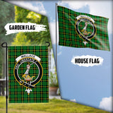 Clan Wallace Hunting Green Crest Tartan Flag CF954