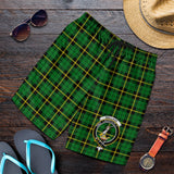 Clan Wallace Hunting Green Crest Tartan Mens Shorts NS40