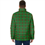 Clan Wallace Hunting Green Crest Tartan Padded Jacket RF954