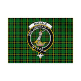 Clan Wallace Hunting Green Crest Tartan Flag CF954