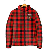 Clan Wallace Hunting Red Crest Tartan Padded Jacket RF955