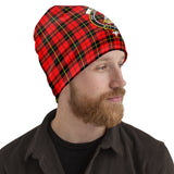 Clan Wallace Hunting Red Crest Tartan Beanies Hat LC955