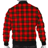 Clan Wallace Hunting Red Crest Tartan Bomber Jacket ZJ955