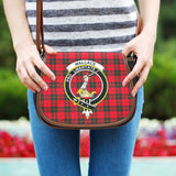 Clan Wallace Weathered Crest Tartan Saddle Bag MS32